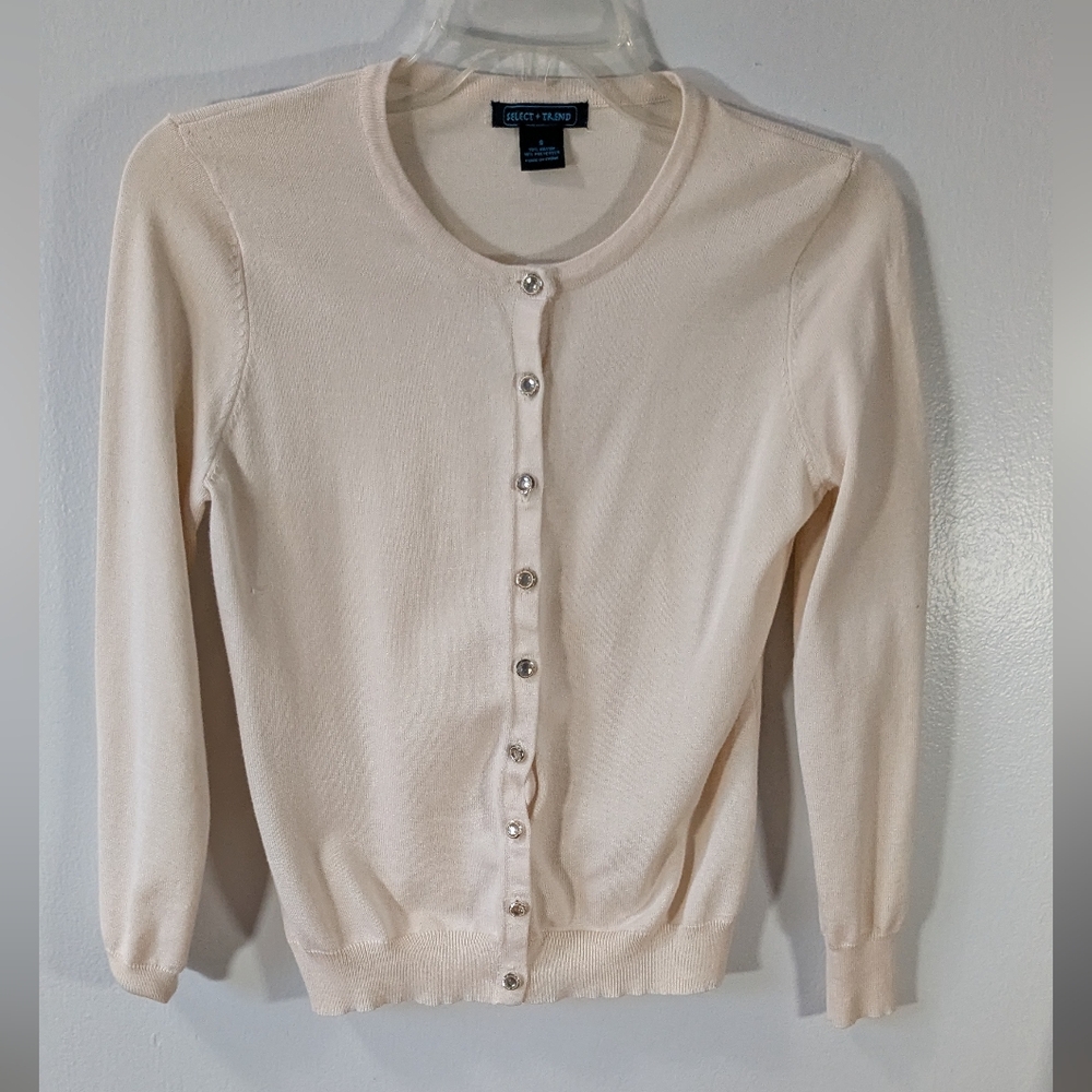 Select+Trend Classic Cream Cardigan.